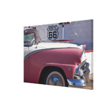 USA, Arizona, Williams. Funktelegrafie. 66 Stadt,  Gespannter Galeriedruck