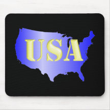 USA blau+Gold Mauspads