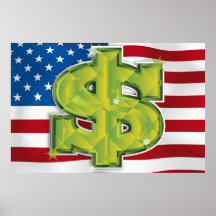 USA-Dollar Posterdruck