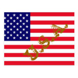 USA-Flagge Postkarten