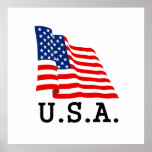 USA-Flaggen-Plakat
