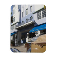 USA, Florida, Miami Beach: Südstrand, Kunst-Deko Vinyl Magnet