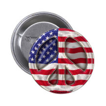 USA-Friedensflagge Anstecknadel