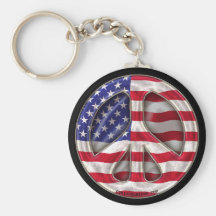 USA-Friedensflagge Schlüsselbänder