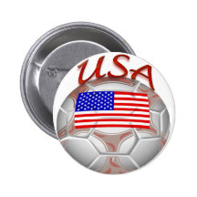 USA-Fußball mit 2010 Buttons