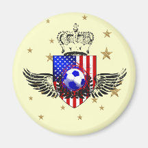 USA-Fußballt-shirts und -geschenke Kühlschrankmagnete