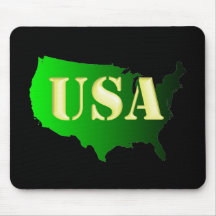USA grün-gold Mousepad