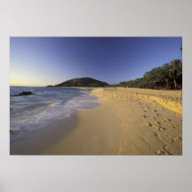 USA, Hawaii, Maui, Abdrücke im Sand, Makena Poster