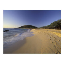 USA, Hawaii, Maui, Abdrücke im Sand, Makena Postkarte