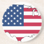 USA-Karte, Vereinigte Staaten kennzeichnen Untersatz