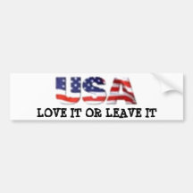 USA-Liebe verlässt es oder es Autosticker