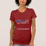 USA-Liebe verlässt es oder es Shirt