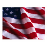 USA-nationale Flagge Postkarte