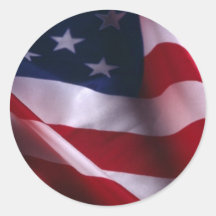 USA-nationale Flagge Runde Sticker