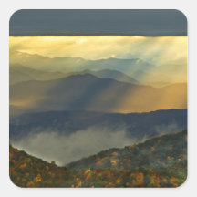 USA, North Carolina, große rauchige Berge Sticker