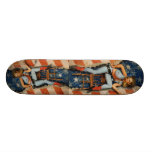 USA patriotisches freches PinUp-Cowgirl-Skateboard Bedruckte Skateboarddecks