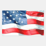 USA RECHRTECKAUFKLEBER