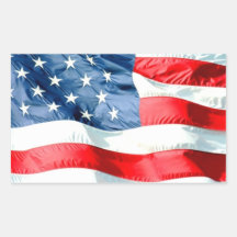 USA RECHRTECKAUFKLEBER