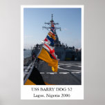 USS BARRY DDG52 PLAKAT
