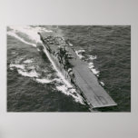 USS Yorktown 1943 Vintager Foto-Druck Plakate