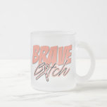 Uteriner Krebs-tapferes Weibchen Kaffee Haferl