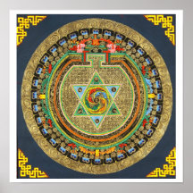 Vajrayogini Beschwörungsformel-Mandala Plakatdrucke