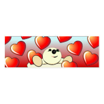 Valentine-Lesezeichen Visitenkarten Vorlagen