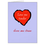 Valentine, Liebe ich zart - Grußkarte
