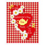 Valentine-Tee-Party-Gänseblümchen-kleine Einladung