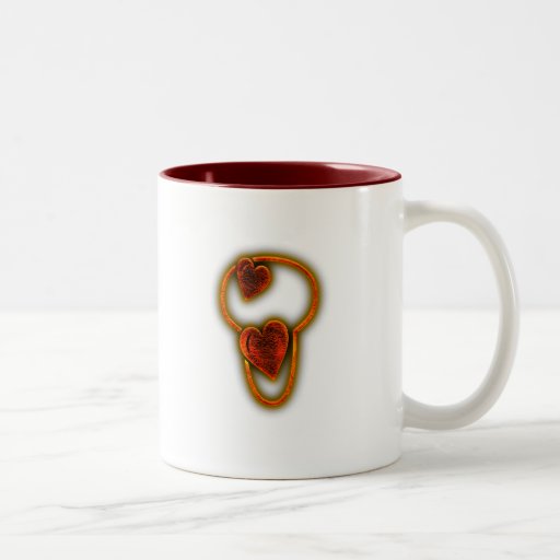 Valentinsgruß-Glühen-Monogramm-Becher Teetasse