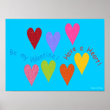 Valentinsgruß-Herz-Plakat