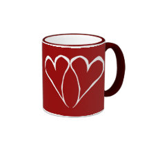 Valentinsgruß-Herz-Rot-Becher Teehaferl