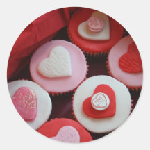 Valentinsgruß-kleine Kuchen Aufkleber