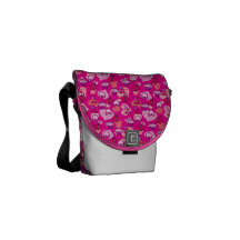 Valentinstag-Frucht-Gebäck-Muster Kurier Tasche