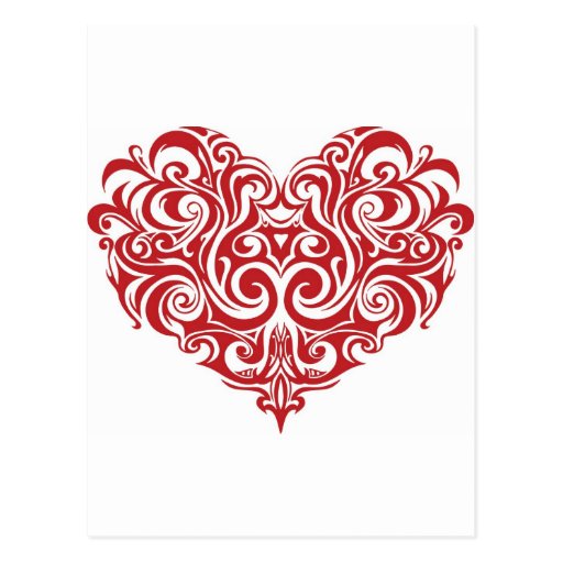 Valentinstag-Herz Postkarte