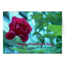 Valentinstag Karte-Rose