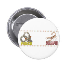 ValxArt Widder-Skorpionstierkreisfreundschaft Anstecknadelbutton