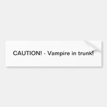 Vampir im Stamm - Autoaufkleber