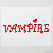 Vampir Vollfarbige Flyer
