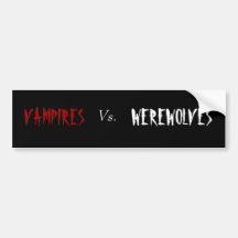 VAMPIRE gegen WEREWOLVES Auto Sticker