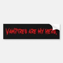 Vampire sind mein Held Auto Aufkleber