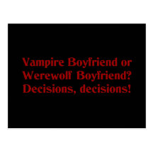 Vampirs-Freund oder Werewolf-Freund Postkarten