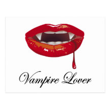 Vampirs-Liebhaber Postkarte