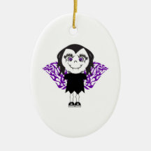Vampirs-Mädchen-Stammes- Flügel Weihnachtsbaum Ornamente