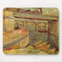 Van Gogh; Brücken über der Seine bei Asnieres Mauspads