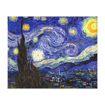 Van Gogh die sternenklare Nacht Leinwanddruck