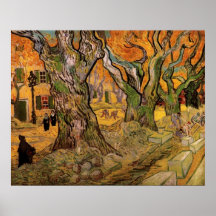 Van Gogh die Straßen-Ausbesserer, Vintager Impress Plakatdrucke