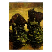 Van Gogh ein Paare Schuhe, Vintage noch Leben-Kuns Karte