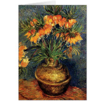 Van Gogh; Fritillaries in einem kupfernen Vase Karten