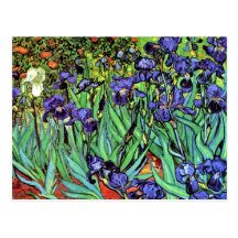 Van Gogh Irises Postkarte
